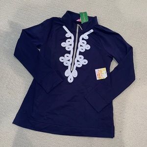NWT Lilly Pulitzer Navy Skipper Tunic Popover M